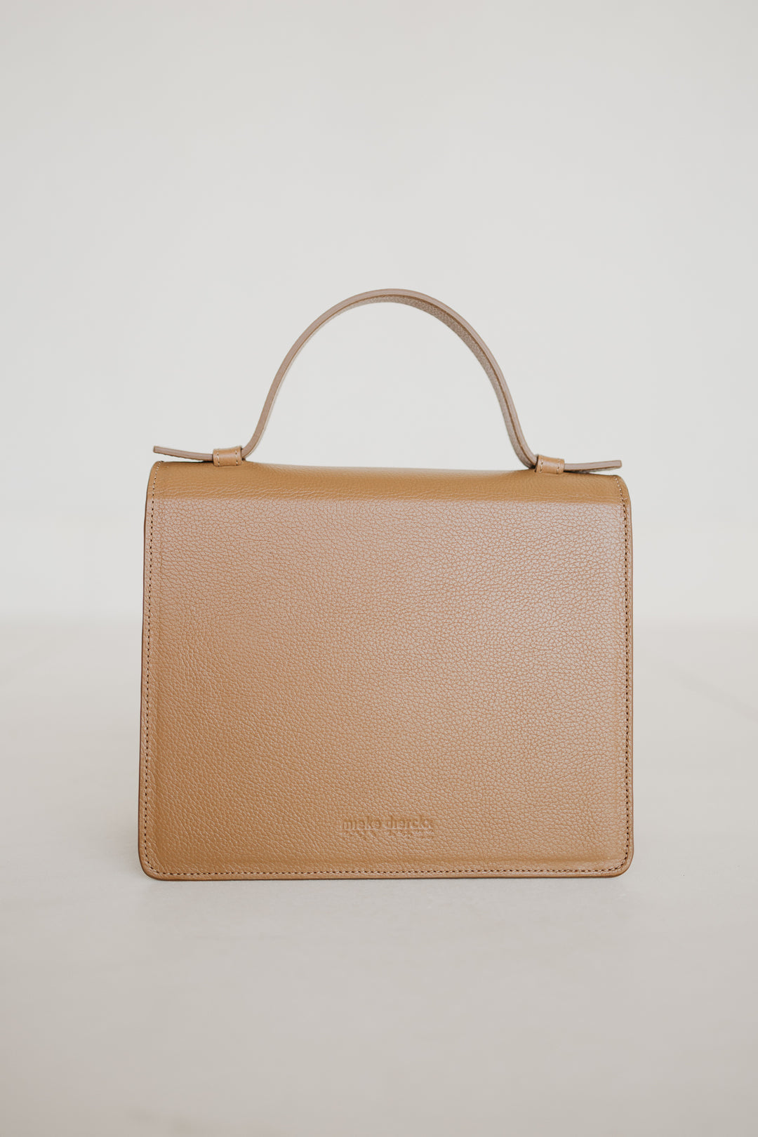 Mini Briefcase | Light Cognac Structured