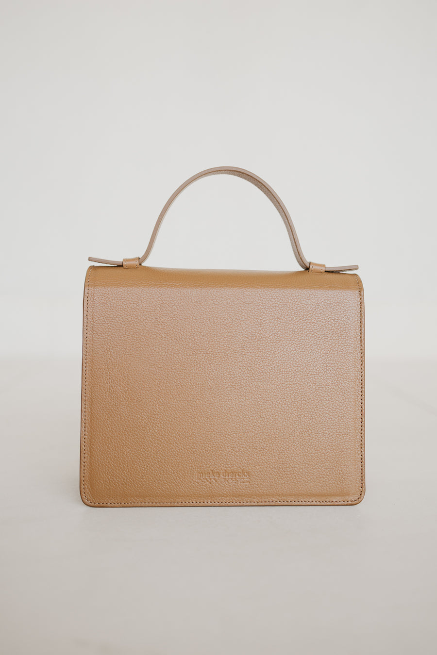 Mini Briefcase | Light Cognac Structured
