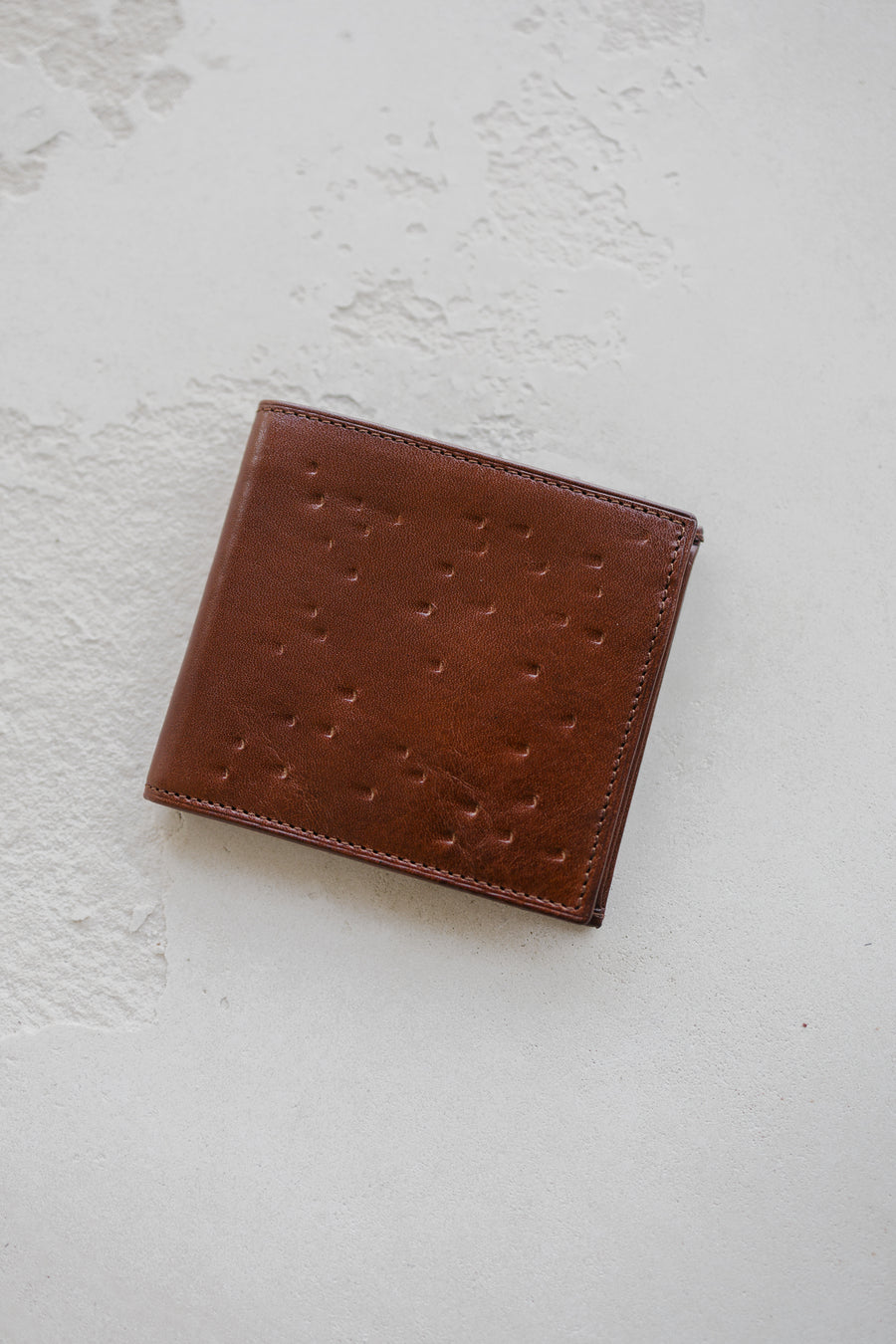 Man Wallet | Cognac Dots