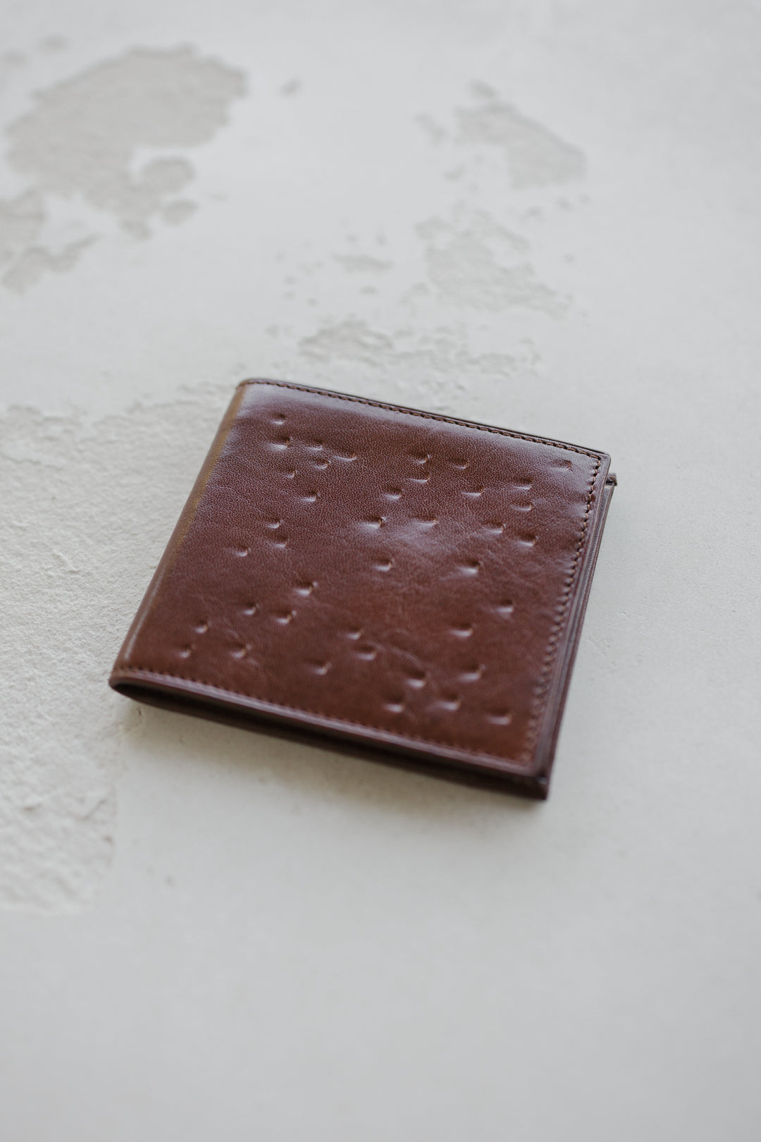 Man Wallet | Cognac Dots