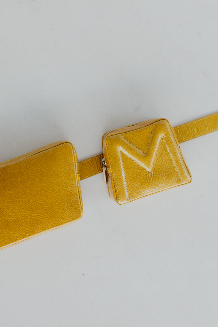 Belt Bag: Belt XL Citrine + Trapezium Citrine + Minin M Citrine