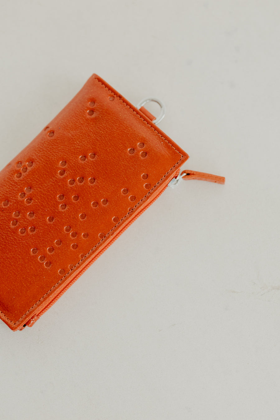 Cardholder Zip Dots | Garnet