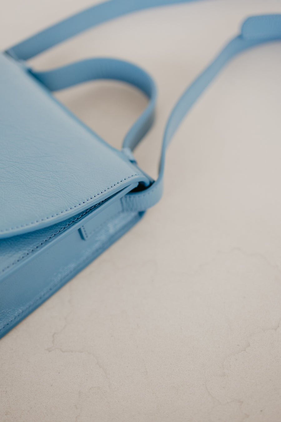 Micro Briefcase | Bleu Ciel Stone
