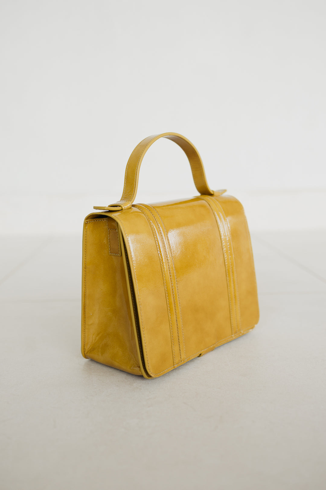 Mini Briefcase Doublé | Pear Stone