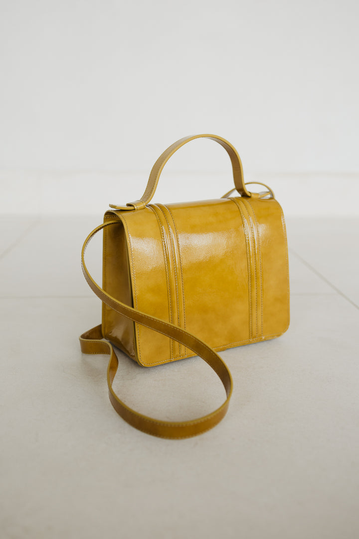 Mini Briefcase Doublé | Pear Stone