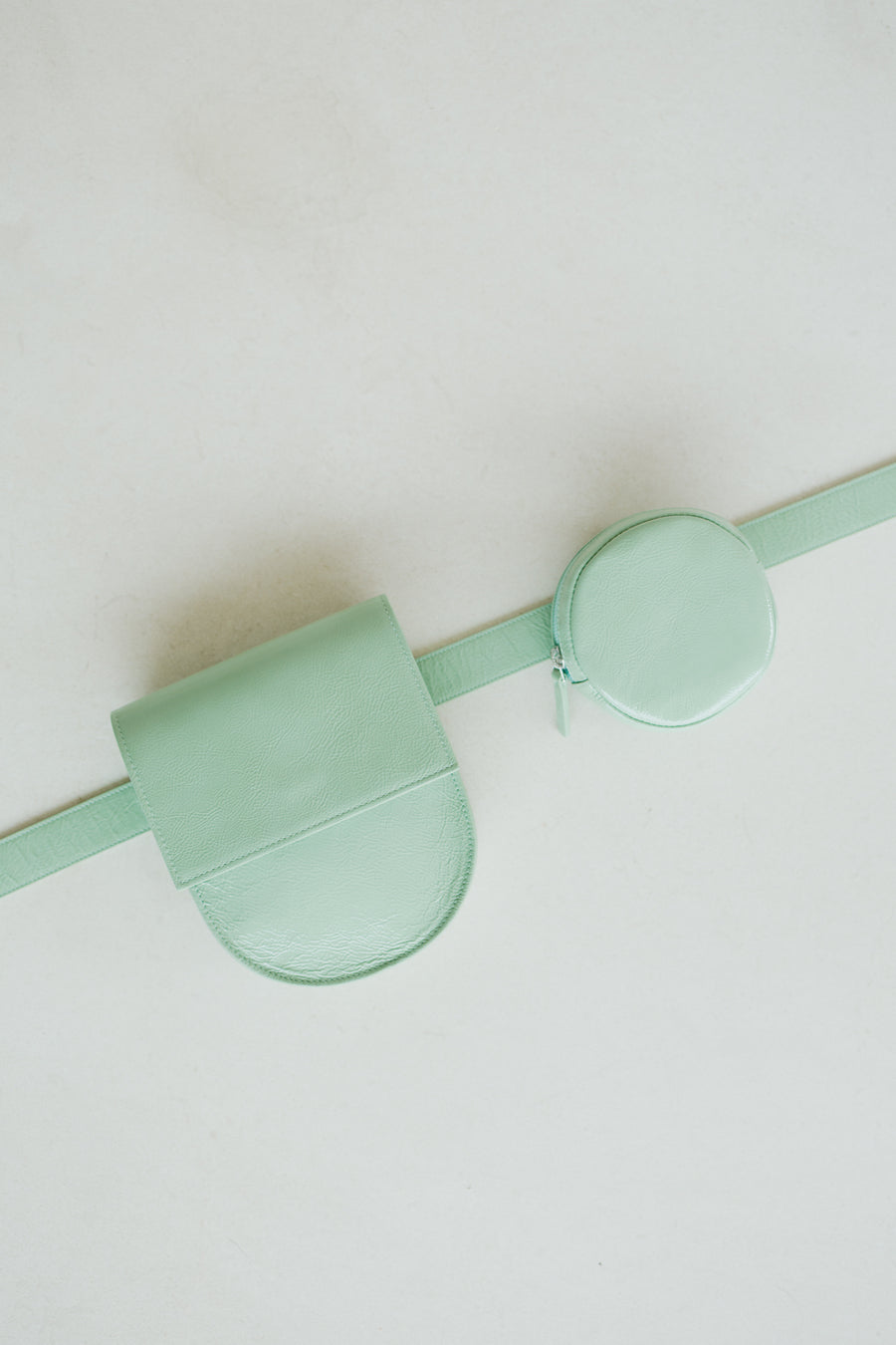 Belt Bag: The Belt XL Peppermint Stone + Half Moon Peppermint Stone + Pastille Peppermint Stone