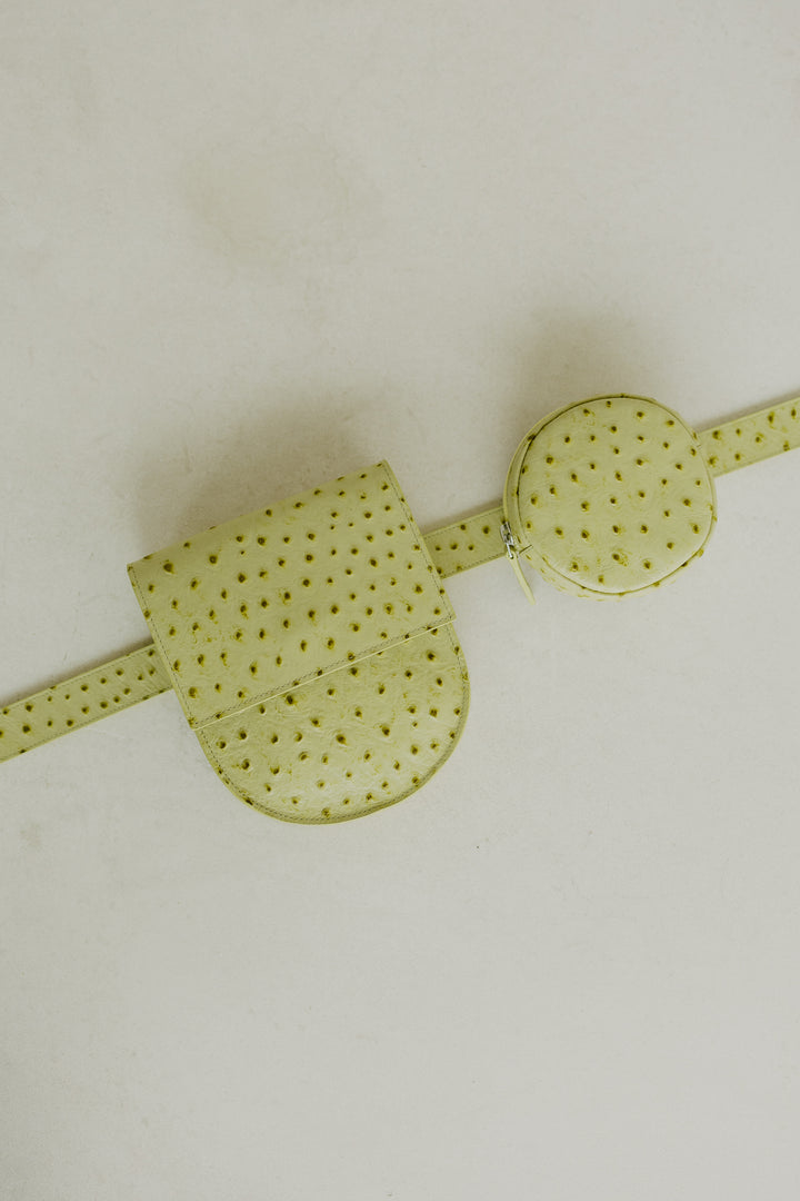 Belt Bag: The Belt XL Trapani Struzzo + Half Moon Trapani Struzzo + Pastille Belt Trapani Struzzo