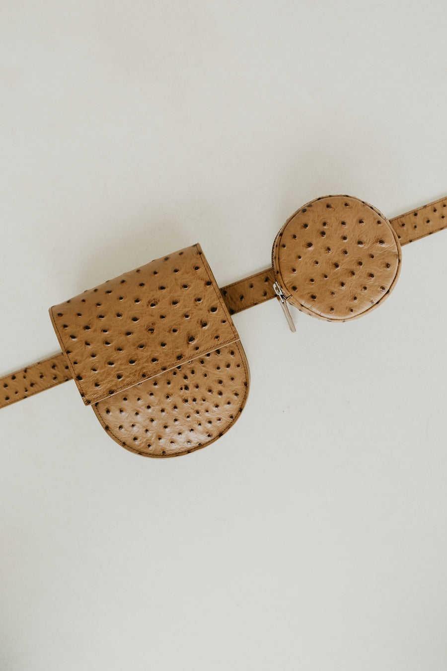 Belt Bag: The Belt XL Palermo Struzzo + Half Moon Palermo Struzzo + Pastille Belt Palermo Struzzo