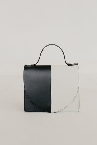 Mini Briefcase | Demi Black & White