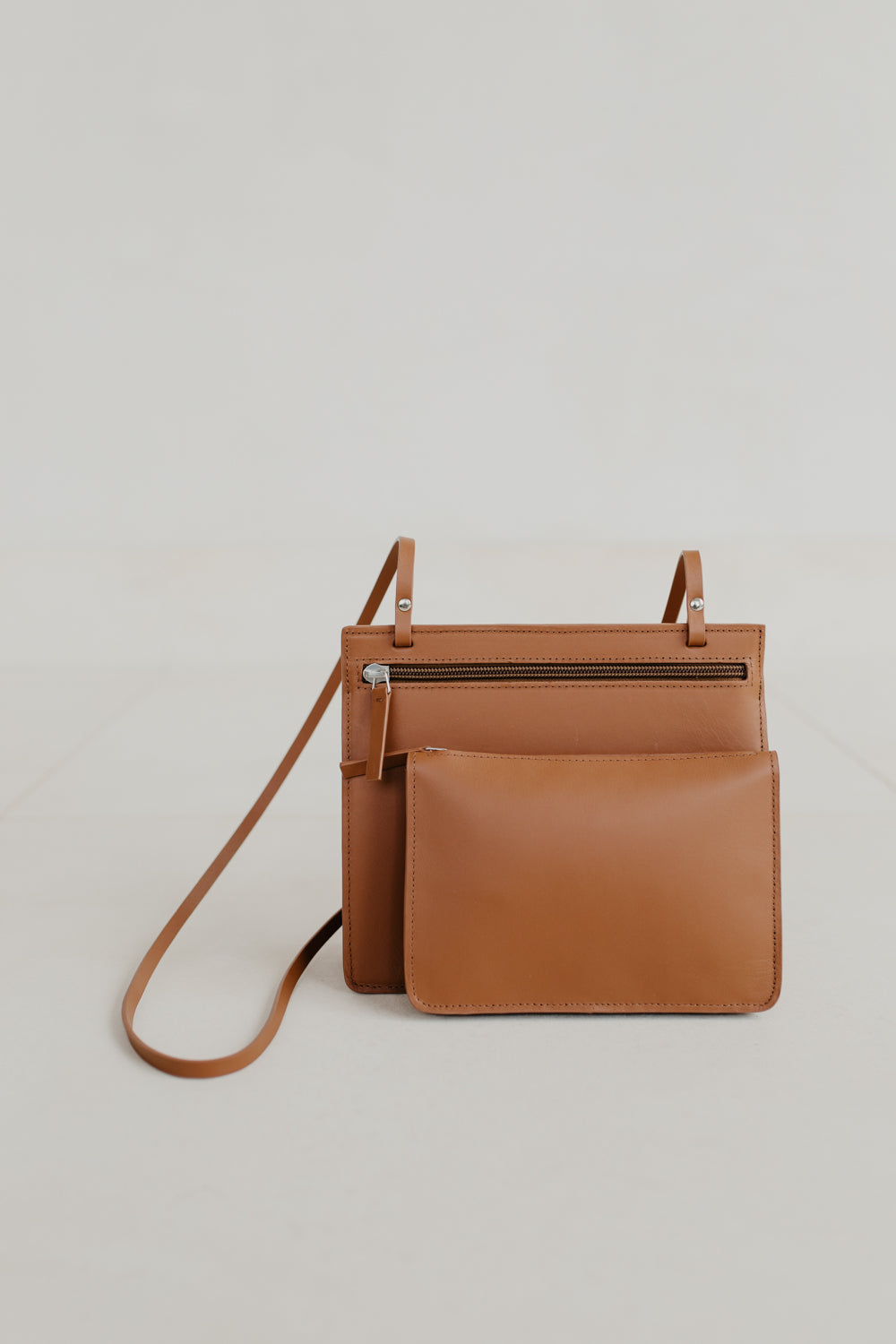 Double pochette - Cognac clair