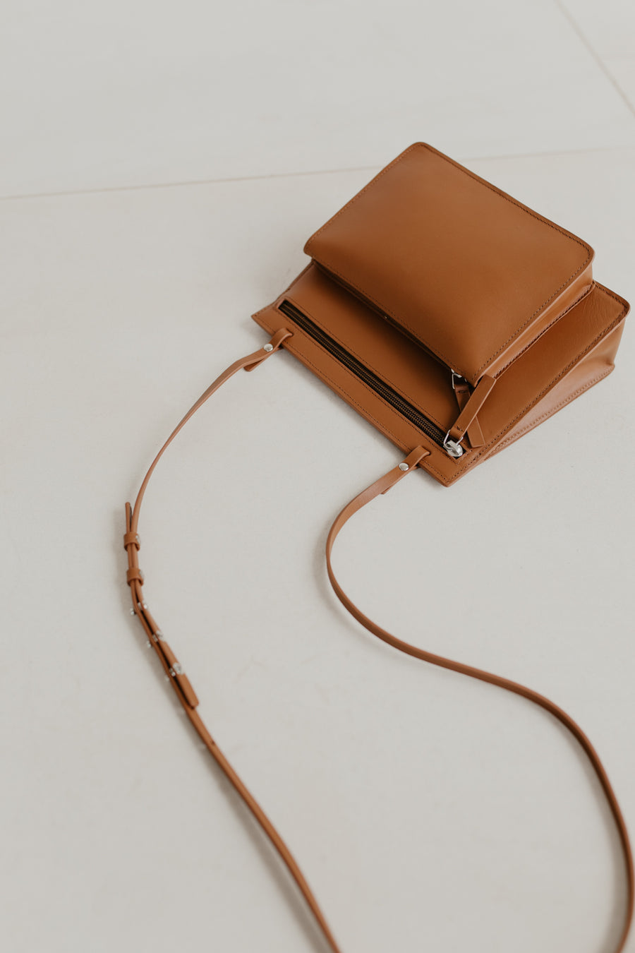 Double pochette - Cognac clair