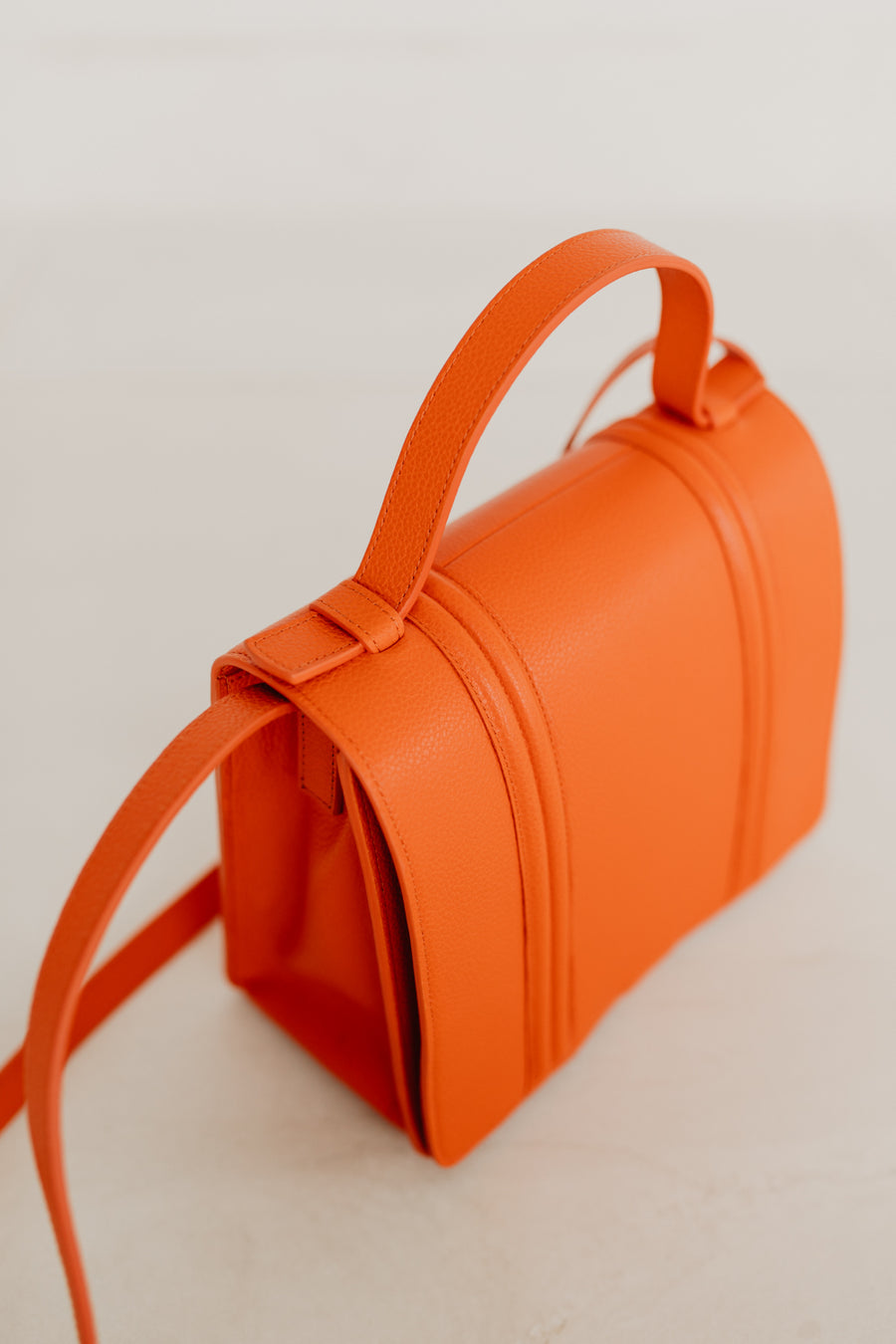 Mini Briefcase Doublé | Naranja Structured