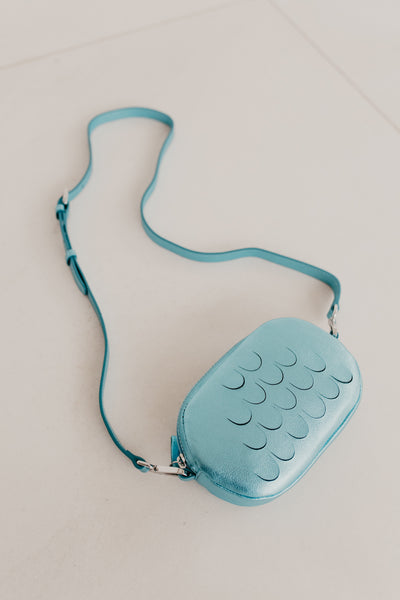 Mini sac ovale | Baby Blue Shimmer