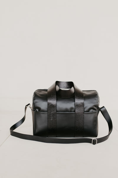 Sac de bowling XL | Noir / Petit Croco