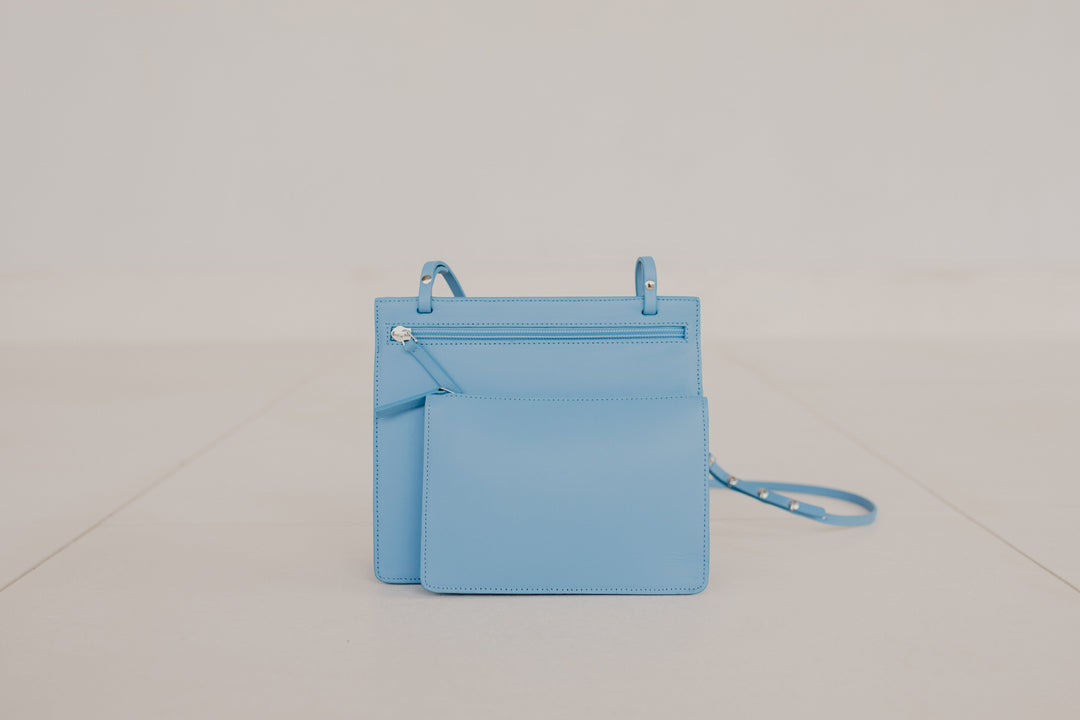 Pochette double | Bleu Ciel