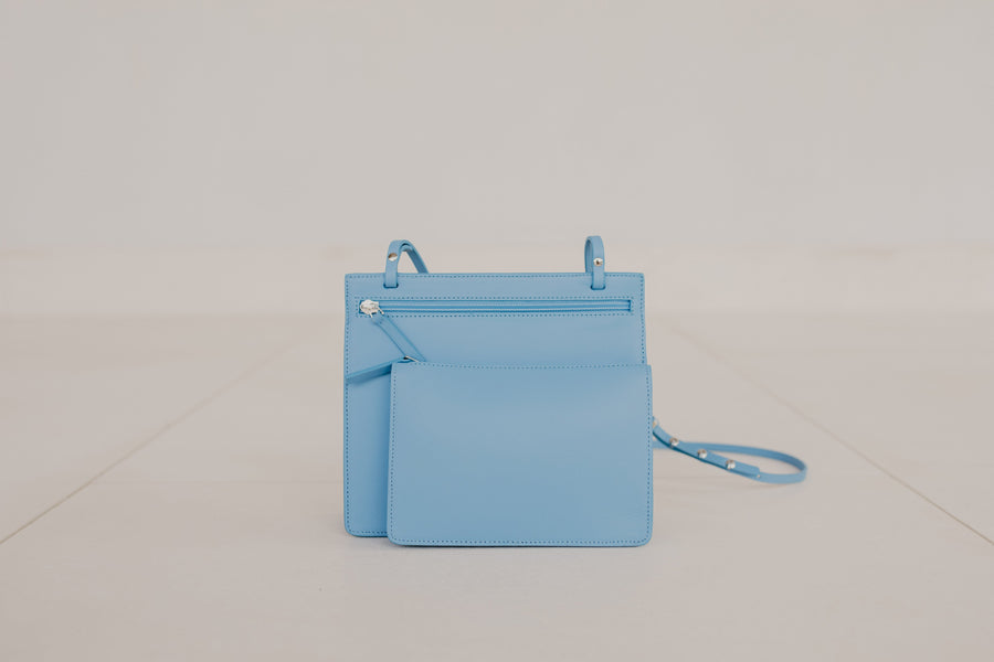Pochette double | Bleu Ciel