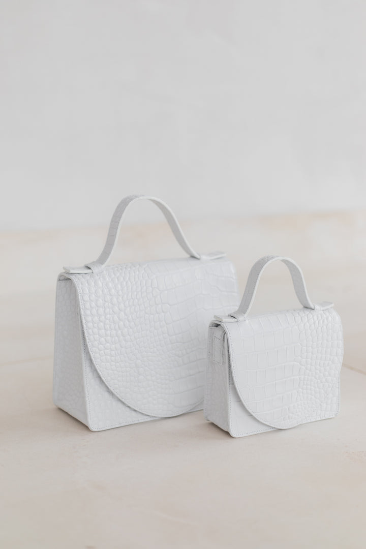 Bridal Collection | Mini porte-documents Very White Croco