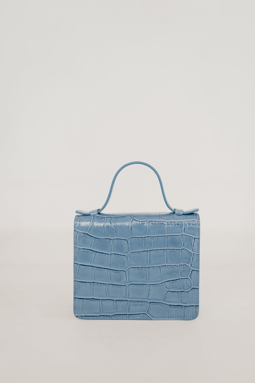 Micro Briefcase | Petrol Croco