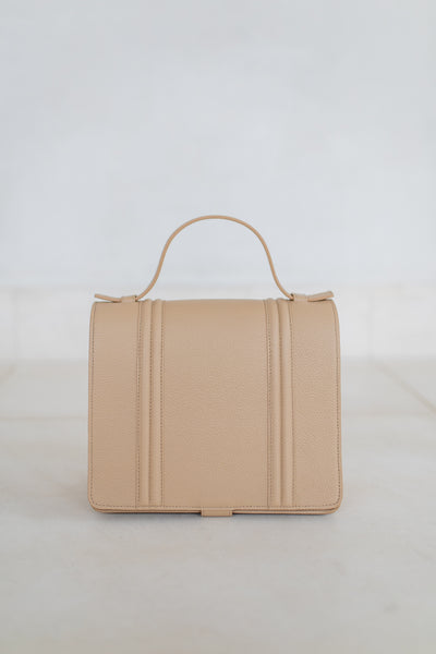 Mini Briefcase Doublé | Beige Structuré