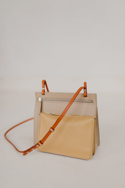 Double pochette - Combi Beige Roest