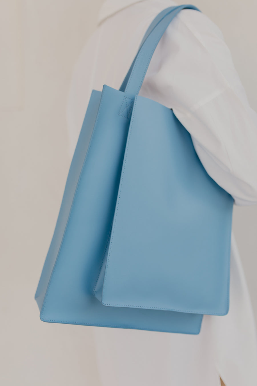 Double Shopper | Bleu Ciel