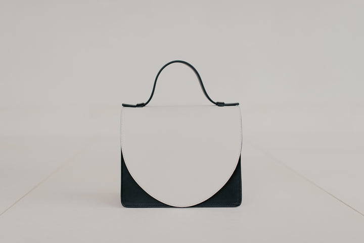 Mini porte-documents | Combi blanc et noir