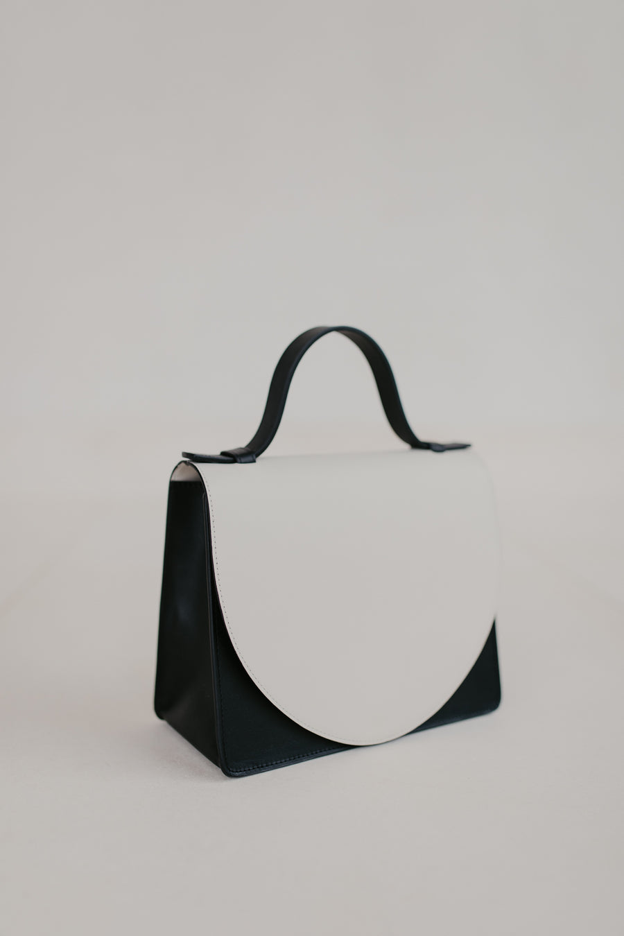 Mini porte-documents | Combi blanc et noir