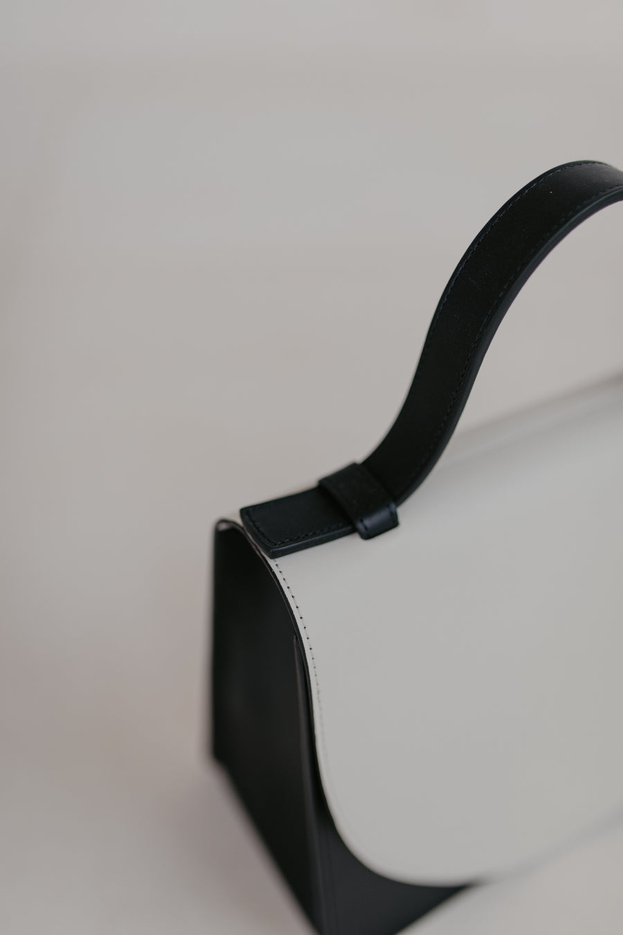 Mini porte-documents | Combi blanc et noir