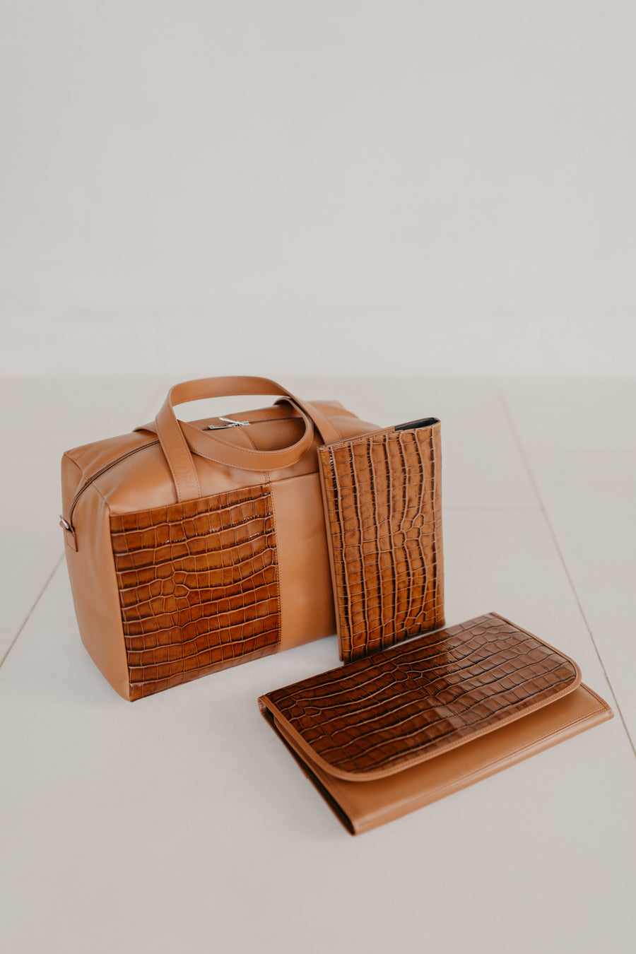 Le sac maman | Cognac Croco