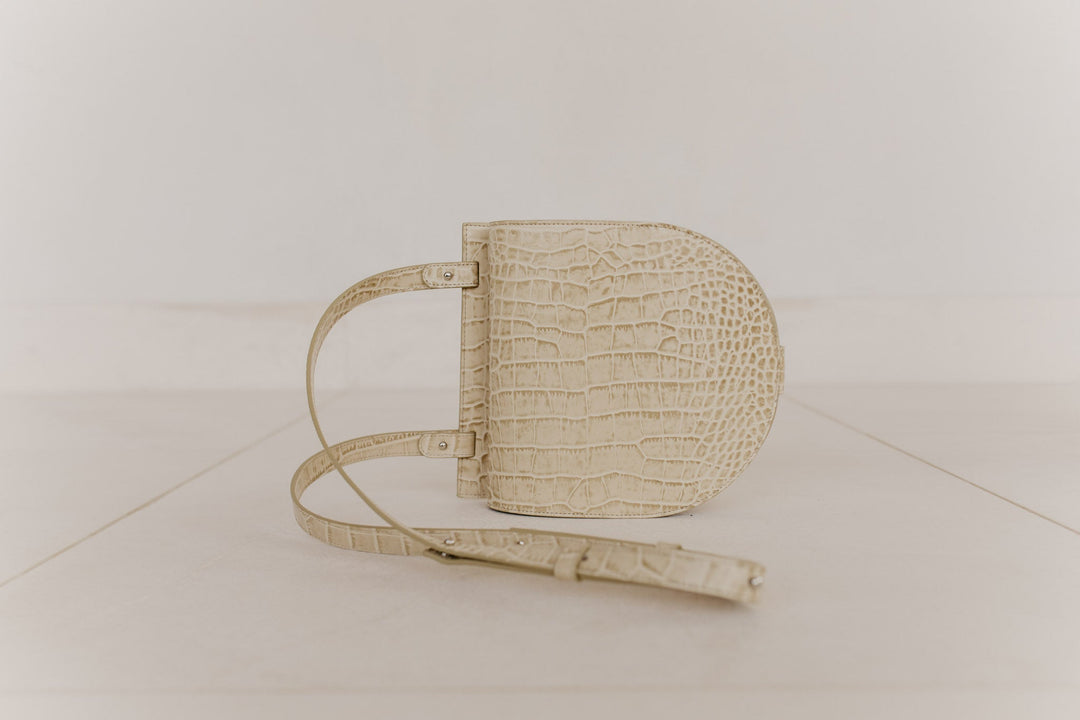 Selle simple | Croco beige