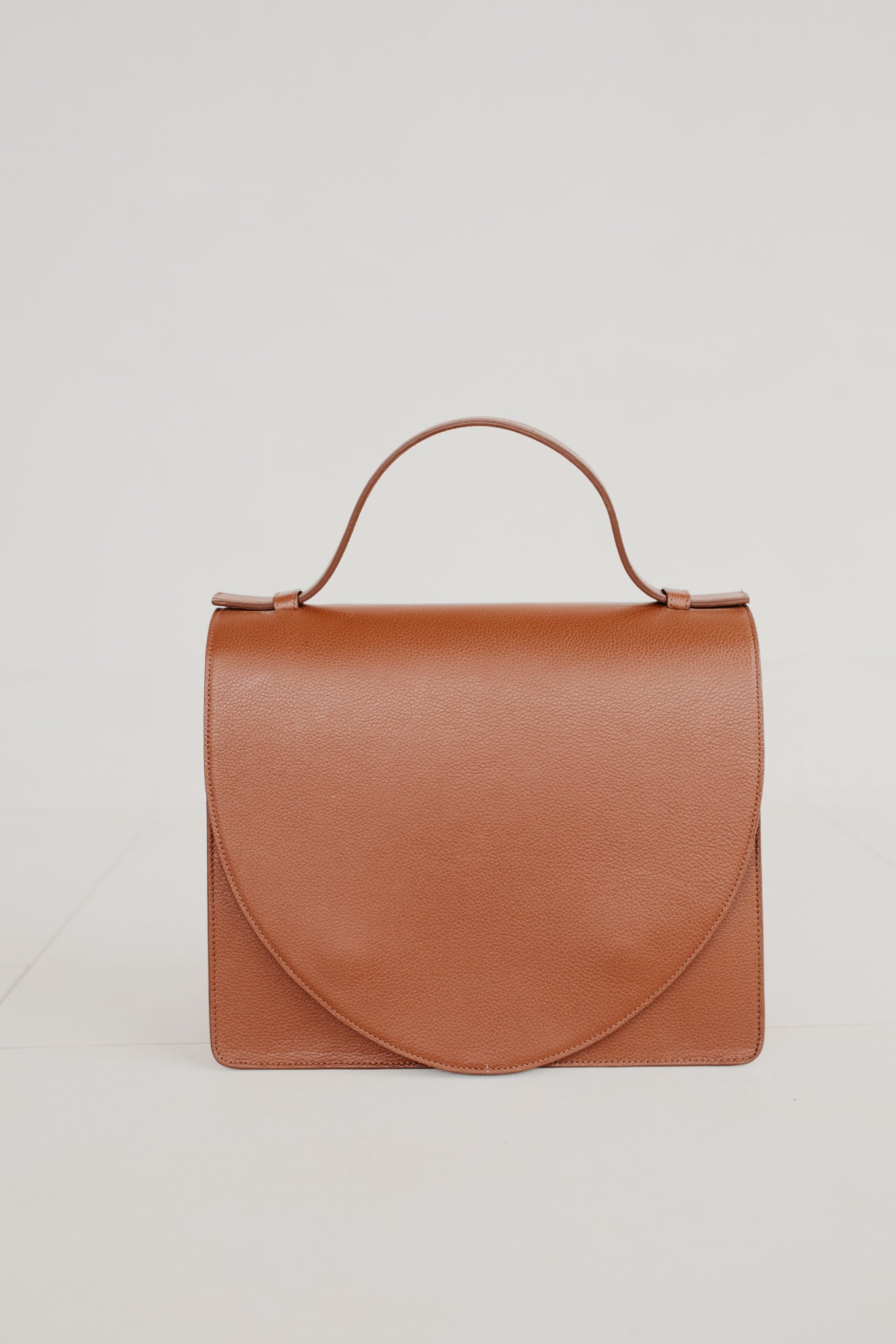 Midi Briefcase 1.0 | Dark Cognac Structured