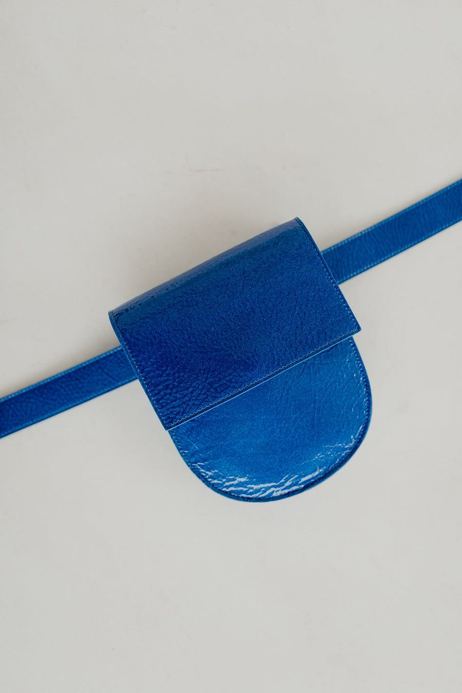 Riemtas: Riem XL Saffier + Halve maan Saffier