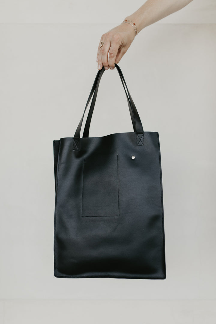 Dubbele Shopper | Zwart Puur