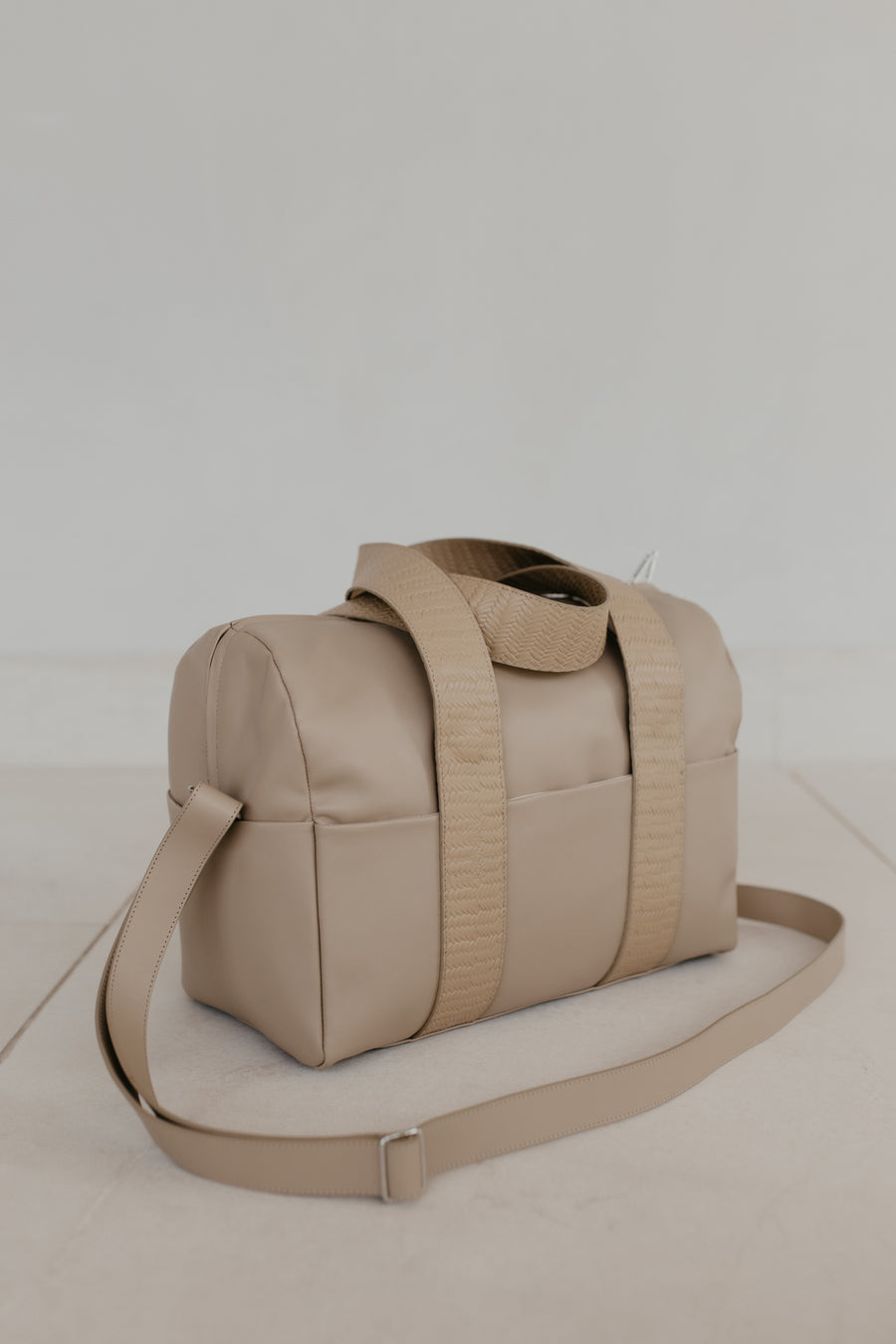 Bowlingtas XL | Beige / Geweven