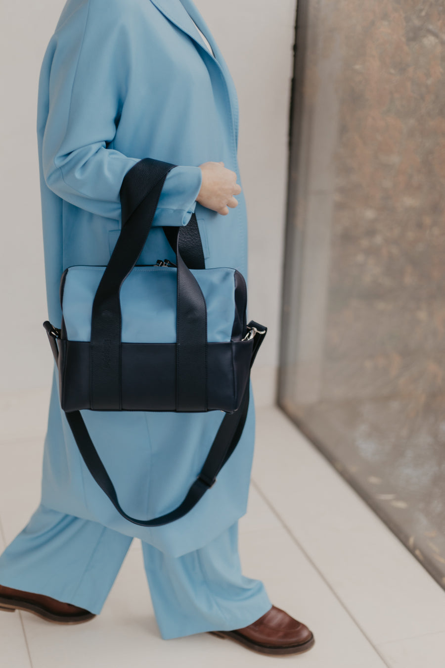 Mini Bowling Bag | Marine / Bleu Ciel