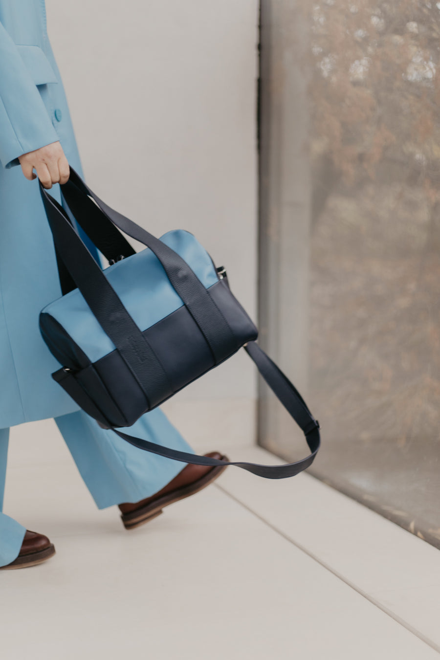 Mini Bowling Bag | Marine / Bleu Ciel