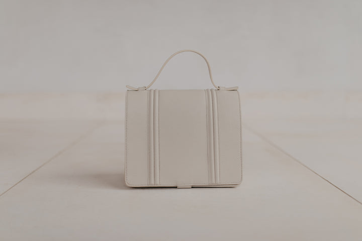 Mini Briefcase | Doublé White Structured