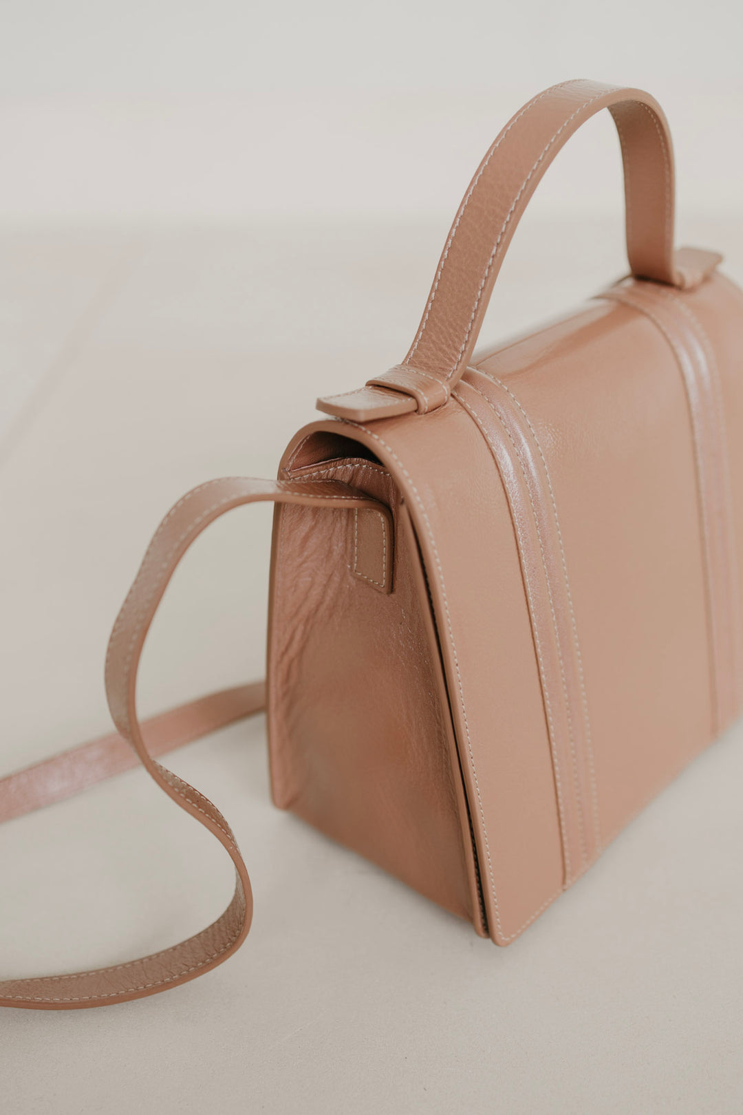 Mini Briefcase Doublé | Rose Stone