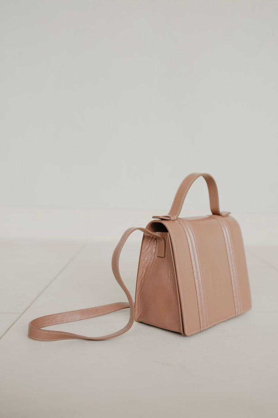 Mini Briefcase Doublé | Rose Stone