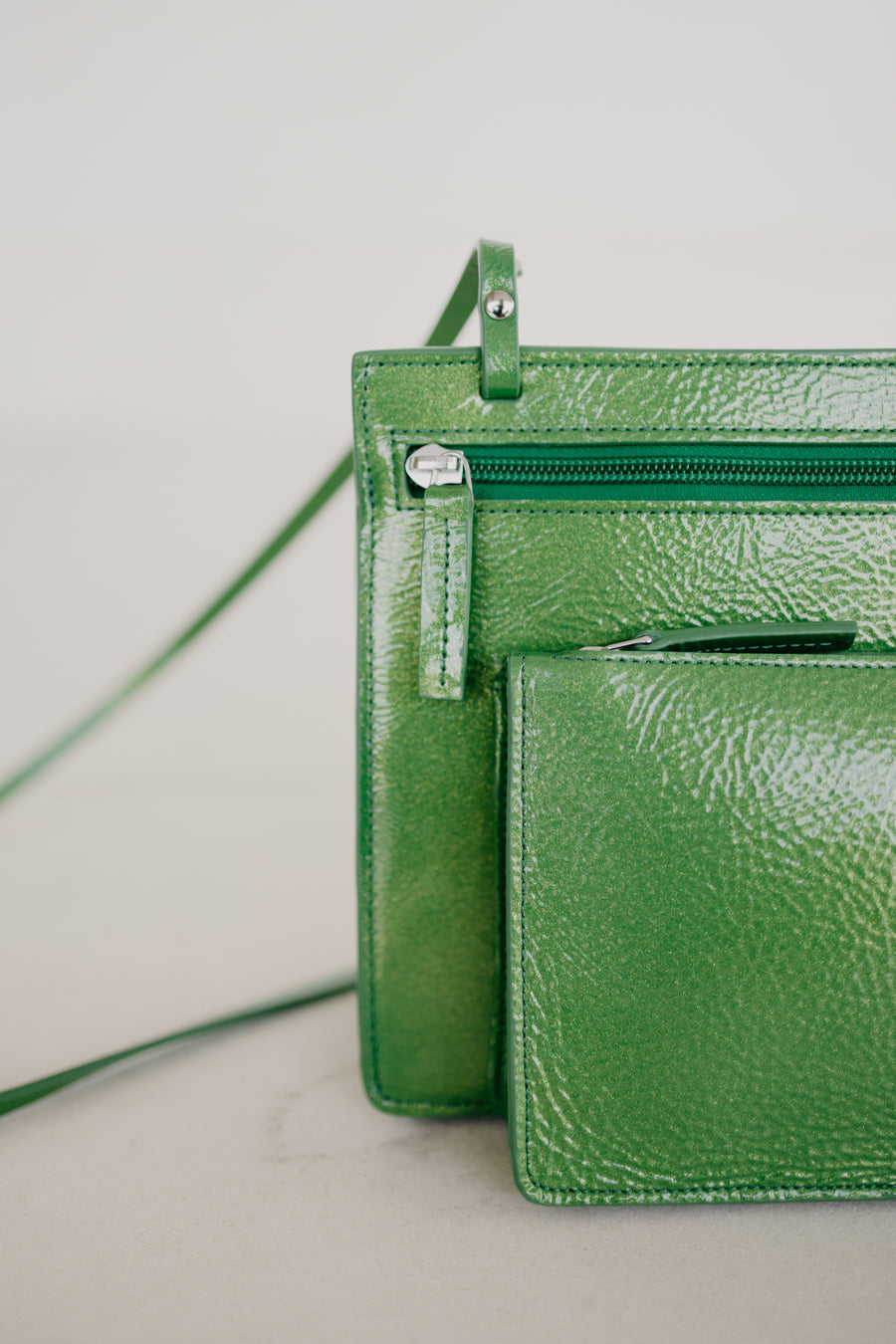 Double Pouch | Grass Stone