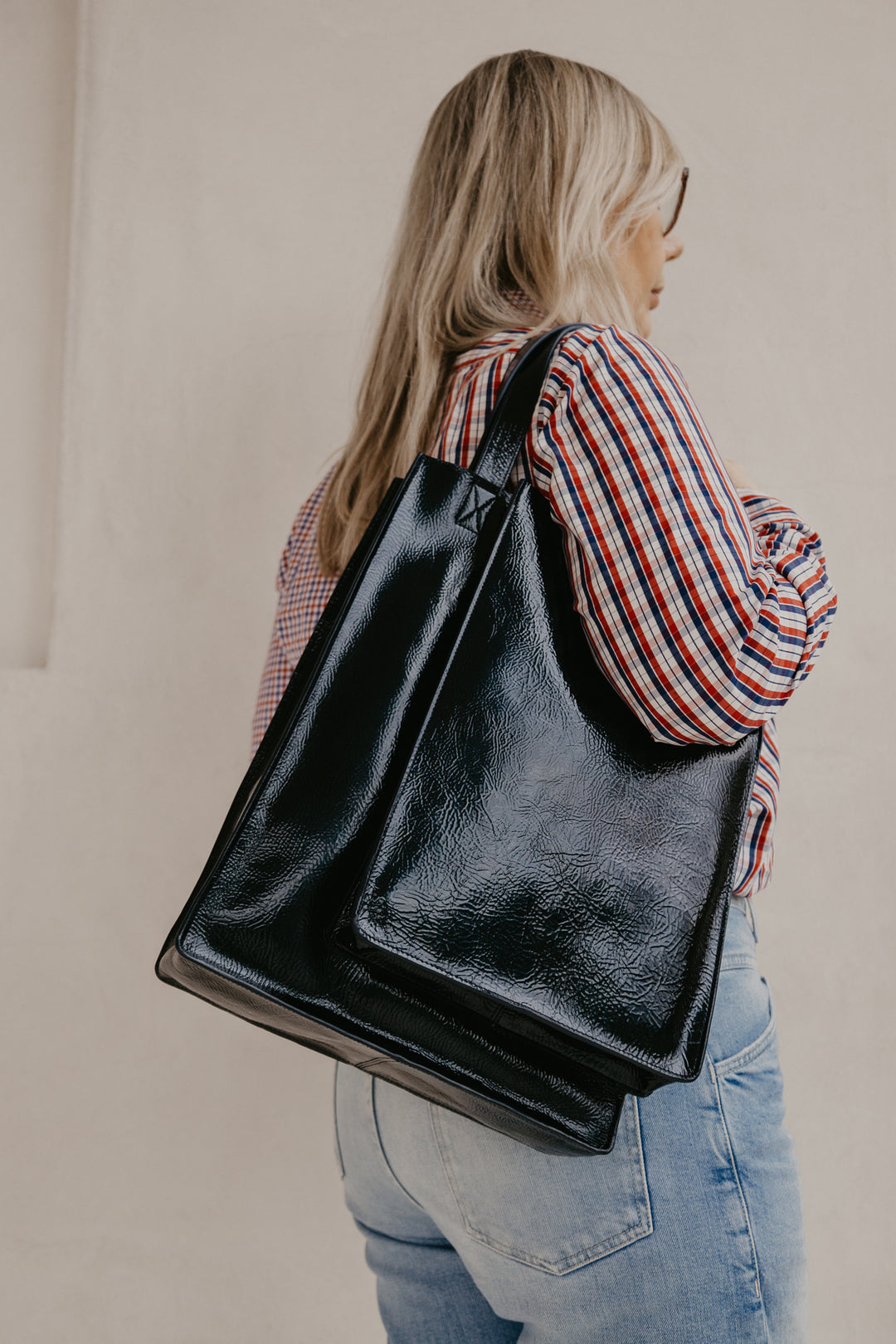 Double Shopper | Night Blue Stone