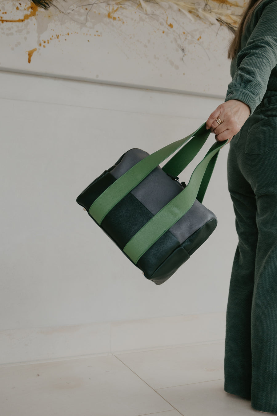 Mini Bowling Bag | Combi Forest - Grass - Grey