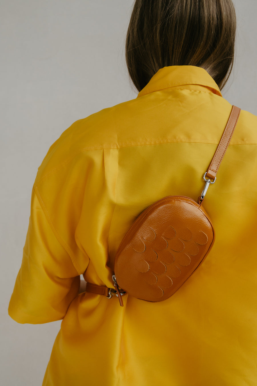 Oval Mini Bag | Orange Stone