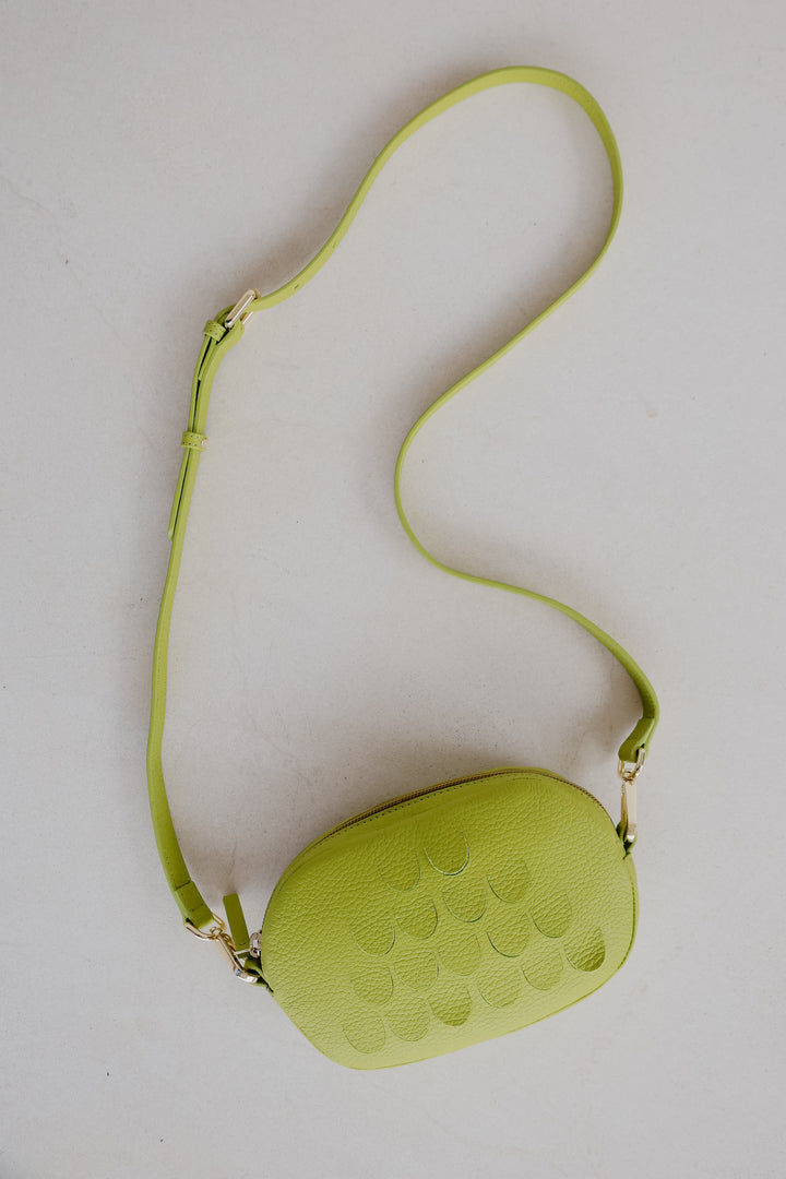 Oval Mini Bag | Lime Structured