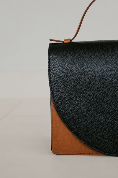 Midi Briefcase | Tricolor Classic Structured