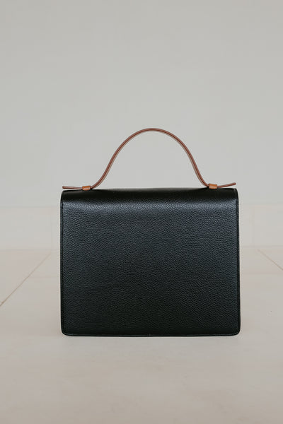 Midi Briefcase | Tricolor Classic Structured