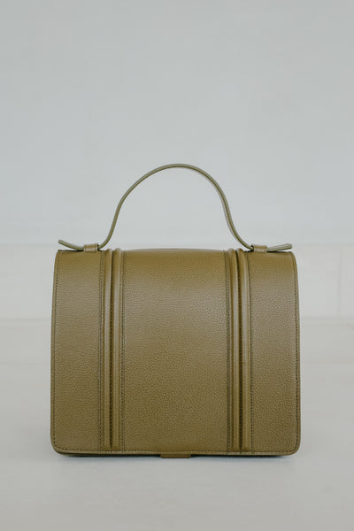 Mini Briefcase Doublé | Khaki Structured