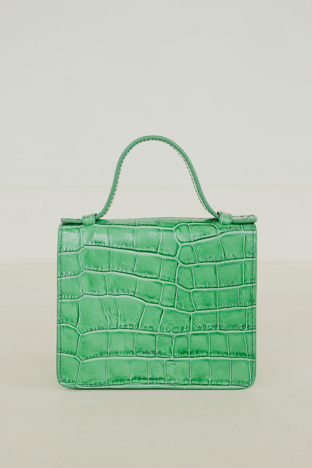 Micro Briefcase | Grass Croco