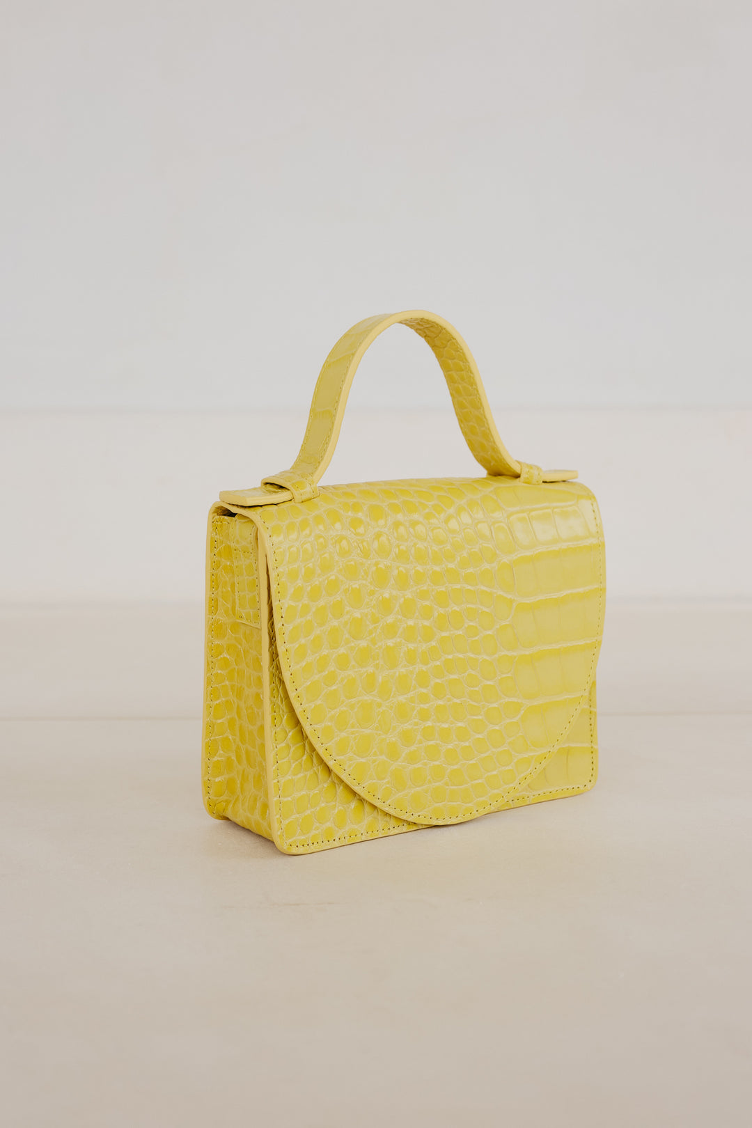 Micro Briefcase | Limon Croco