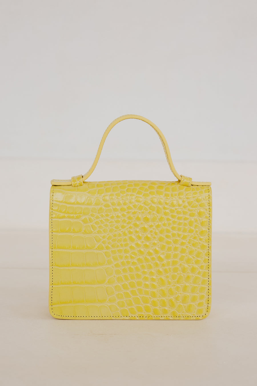 Micro Briefcase | Limon Croco